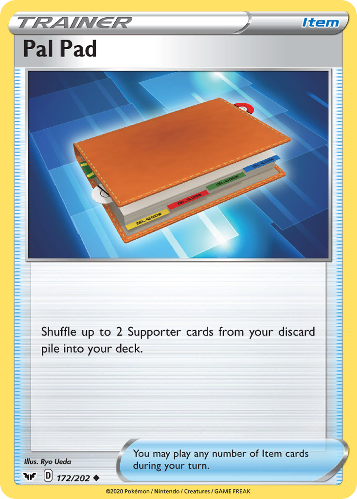 Pal Pad 172 Uncommon card from Sword & Shield