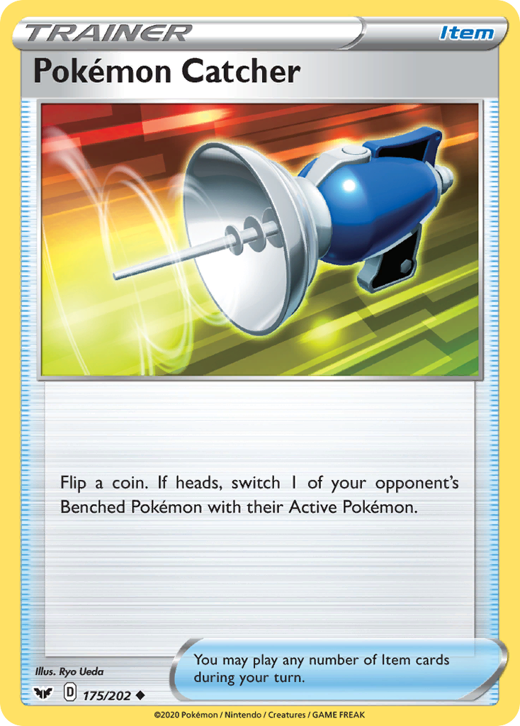 Pokémon Catcher 175 Uncommon card from Sword & Shield