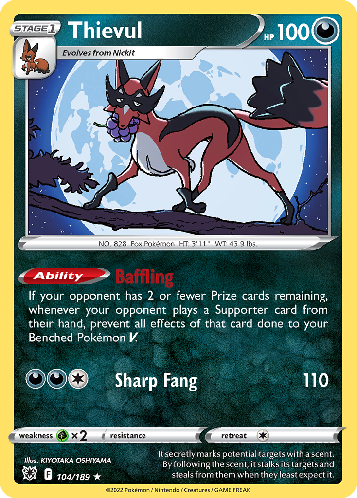 Thievul 104/189 Rare card from Astral Radiance