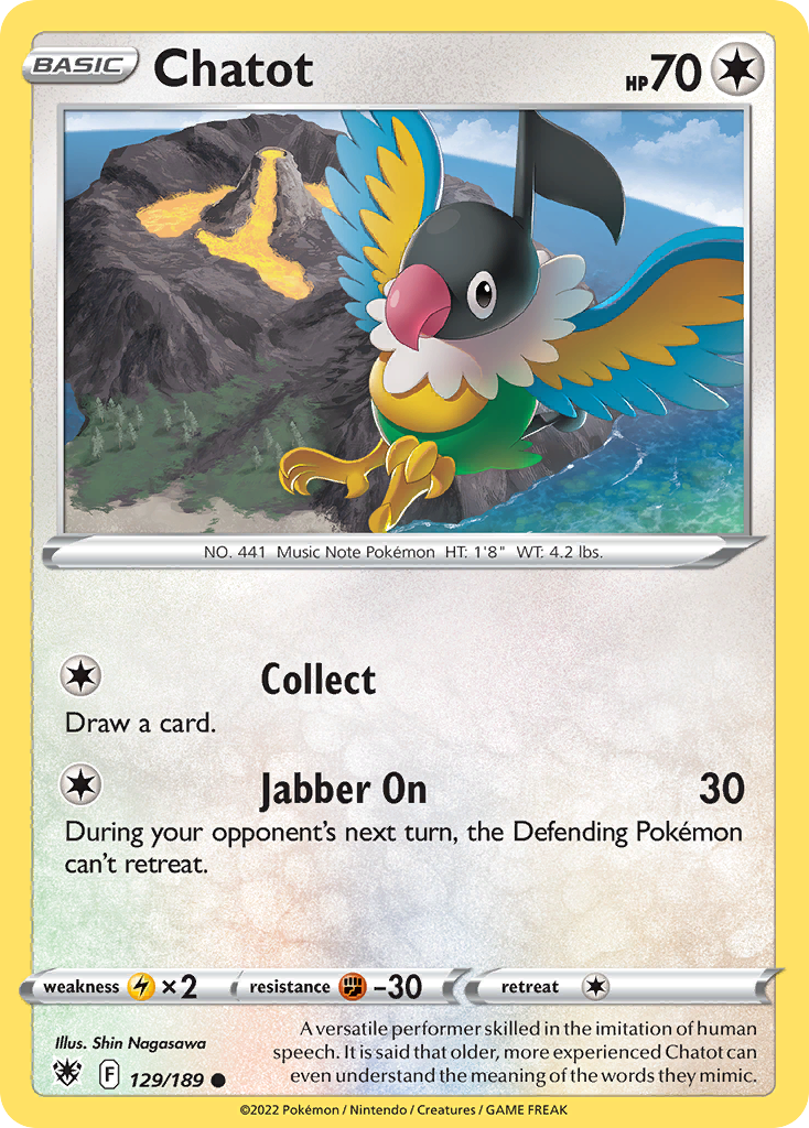 Chatot 129 Common card from Astral Radiance
