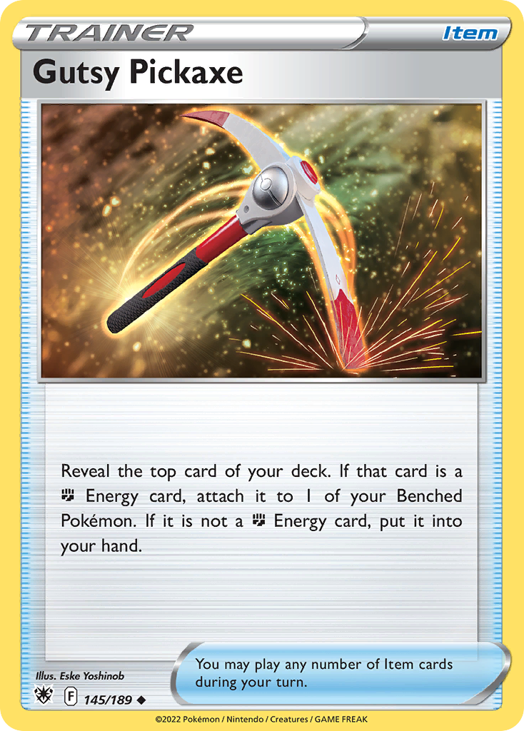 Gutsy Pickaxe 145 Uncommon card from Astral Radiance
