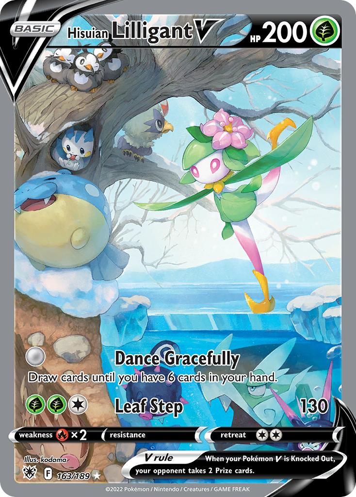 Hisuian Lilligant V 163 Rare Ultra card from Astral Radiance