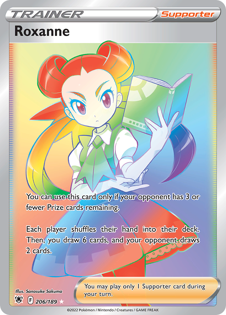 Roxanne 206 Rare Rainbow card from Astral Radiance
