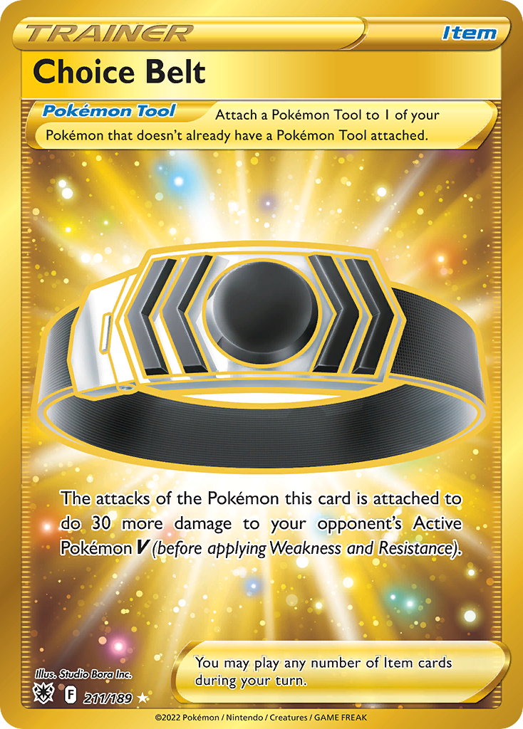 Choice Belt 211 Rare Secret card from Astral Radiance