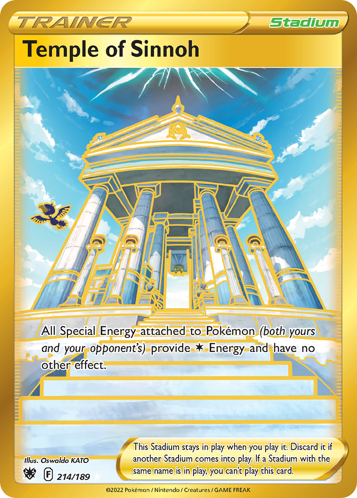 Temple of Sinnoh 214 Rare Secret card from Astral Radiance