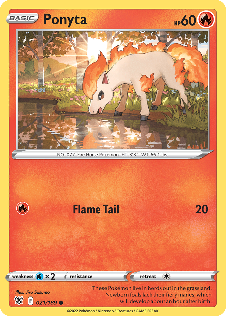 Ponyta 21 Common card from Astral Radiance