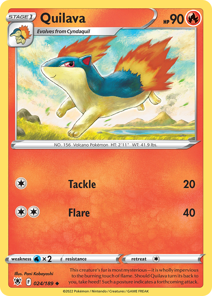 Quilava 24 Uncommon card from Astral Radiance