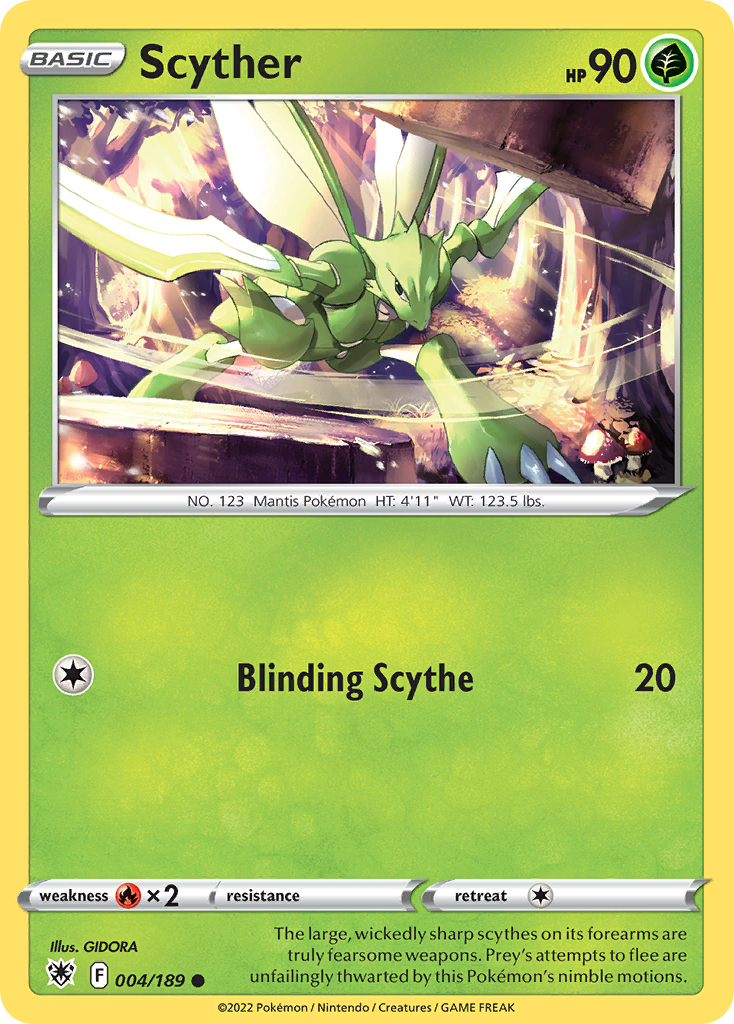 Scyther 4 Common card from Astral Radiance