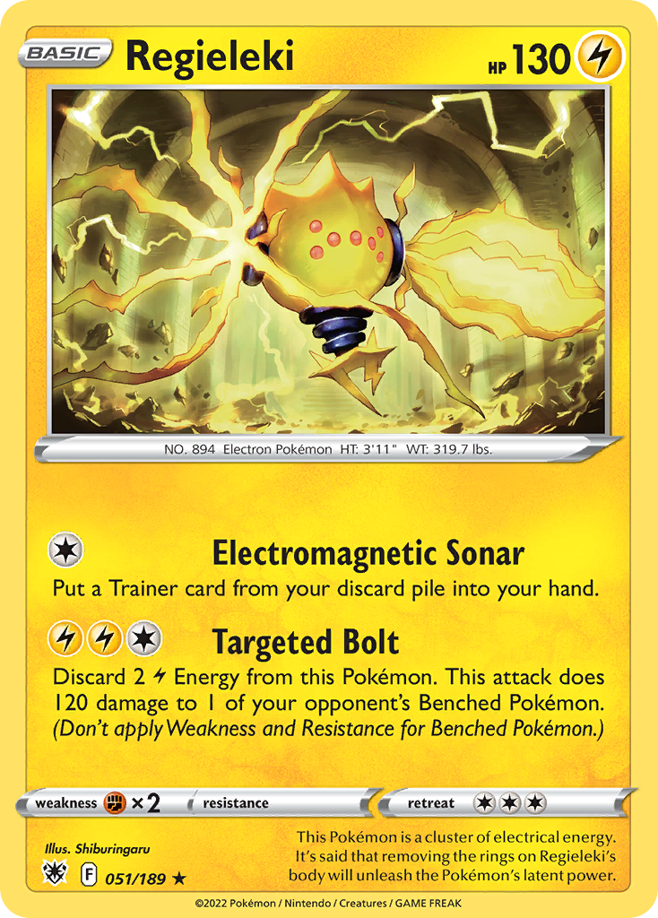 Regieleki 51 Rare card from Astral Radiance