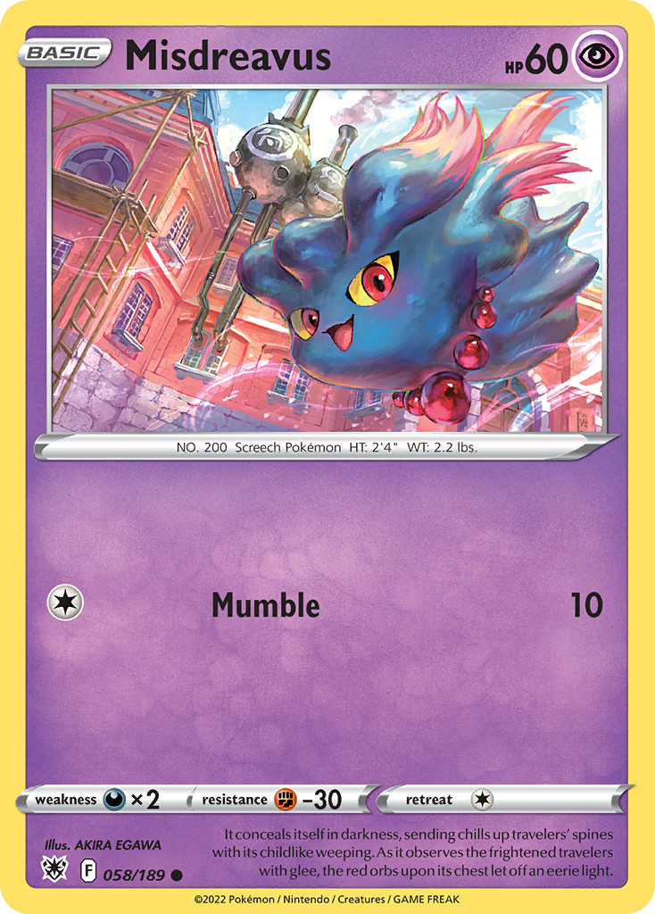 Misdreavus 58/189 Common card from Astral Radiance