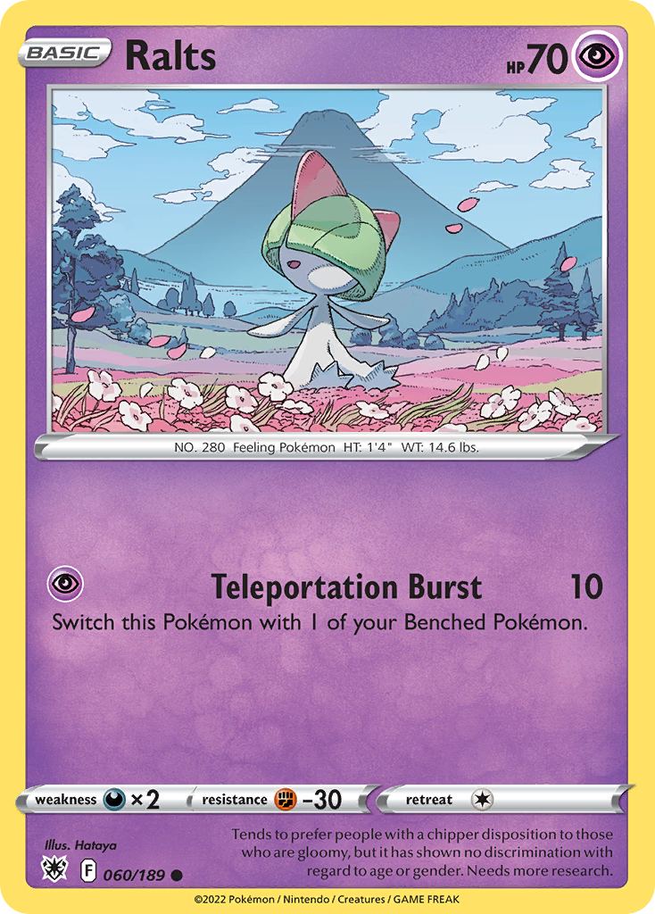 Ralts 60 Common card from Astral Radiance