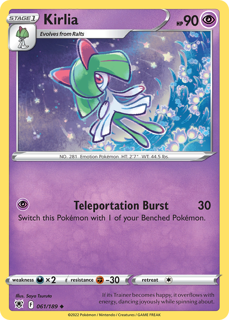 Kirlia 61 Uncommon card from Astral Radiance