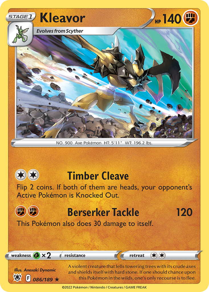 Kleavor 86 Rare Holo card from Astral Radiance