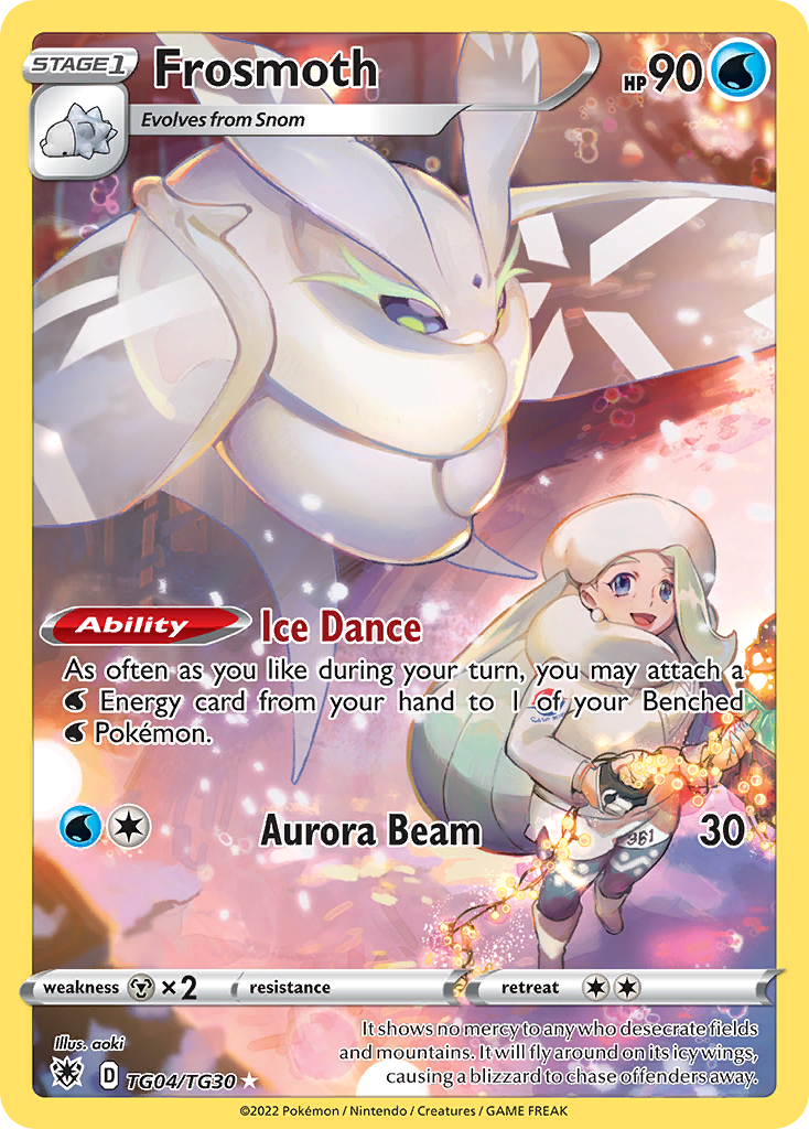 Frosmoth TG04 Trainer Gallery Rare Holo card from Astral Radiance Trainer Gallery