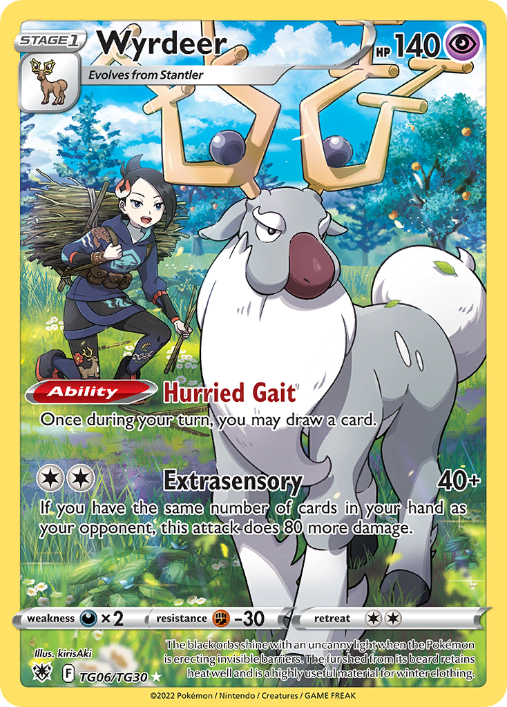Wyrdeer TG06 Trainer Gallery Rare Holo card from Astral Radiance Trainer Gallery