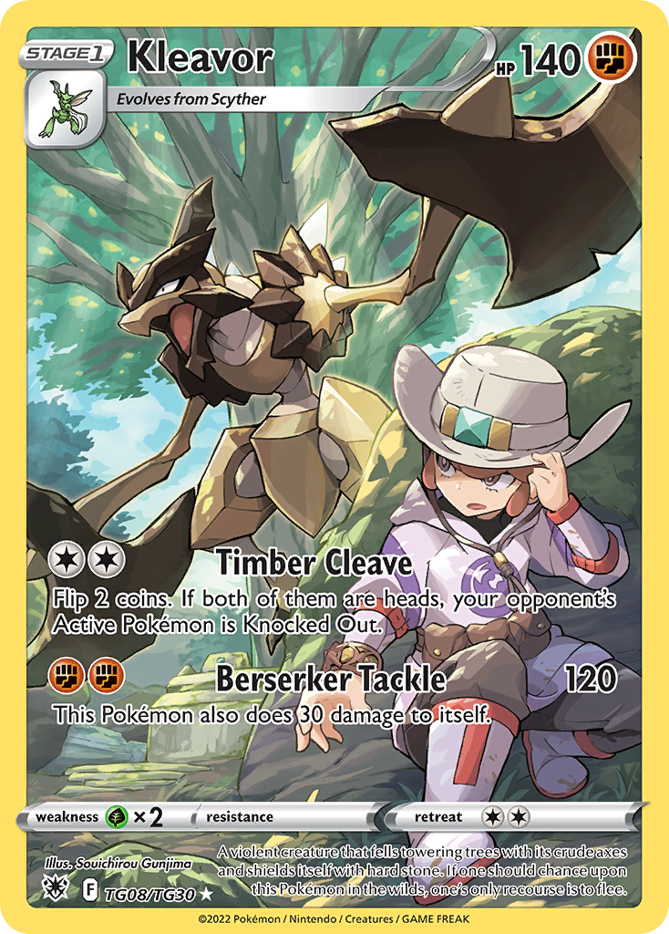Kleavor TG08 Trainer Gallery Rare Holo card from Astral Radiance Trainer Gallery