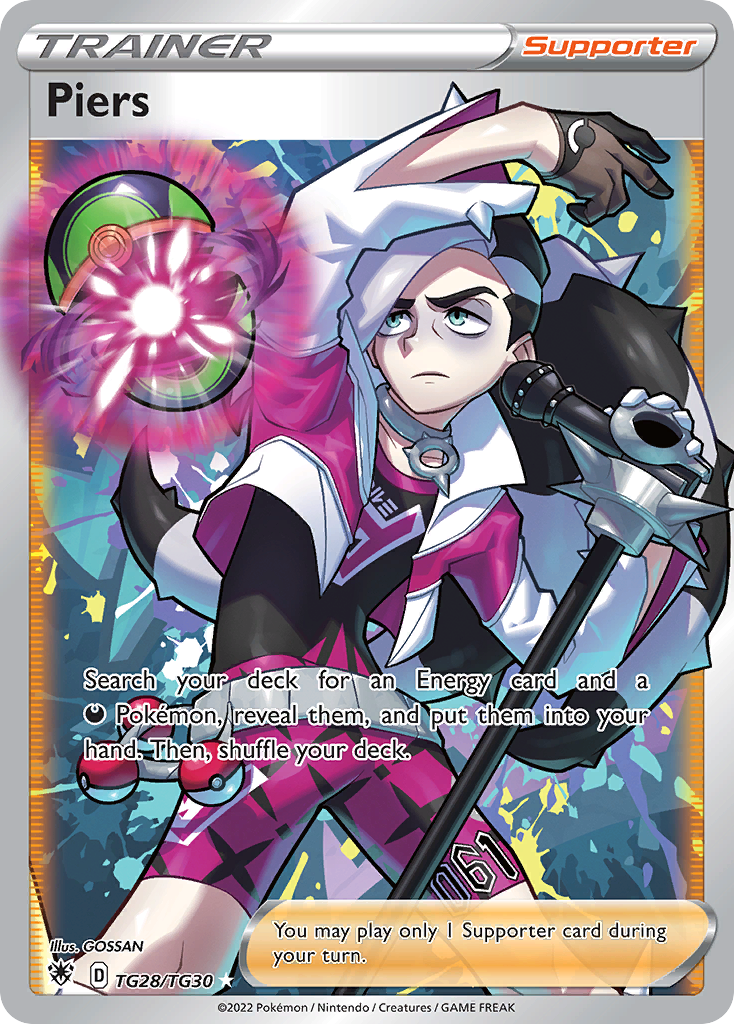 Piers TG28 Rare Ultra card from Astral Radiance Trainer Gallery