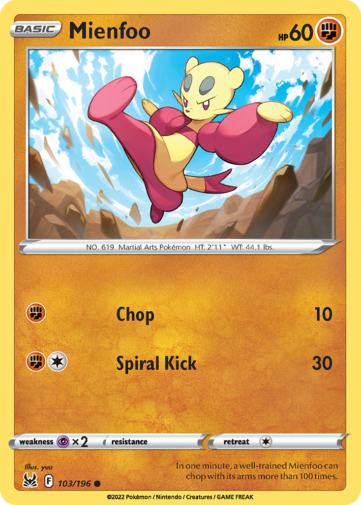 Mienfoo 103 Common card from Lost Origin