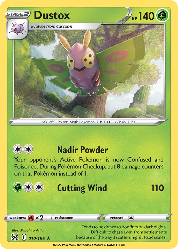 Dustox 10 Rare card from Lost Origin