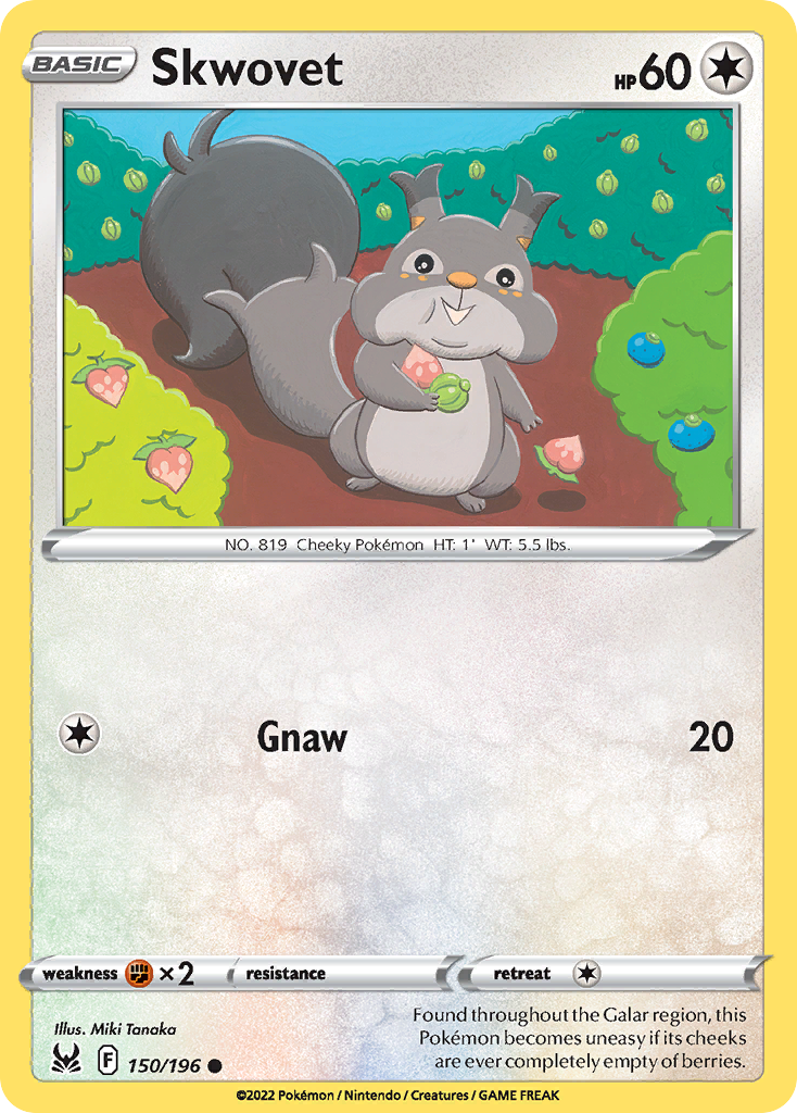 Skwovet 150 Common card from Lost Origin