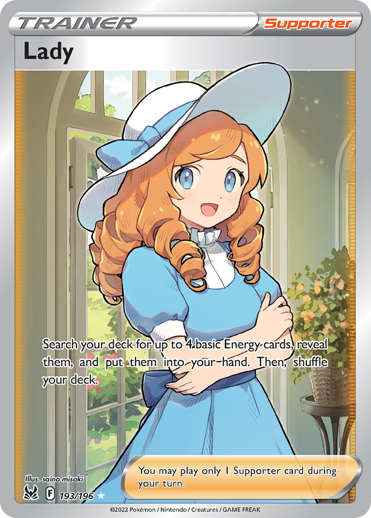 Lady 193 Rare Ultra card from Lost Origin