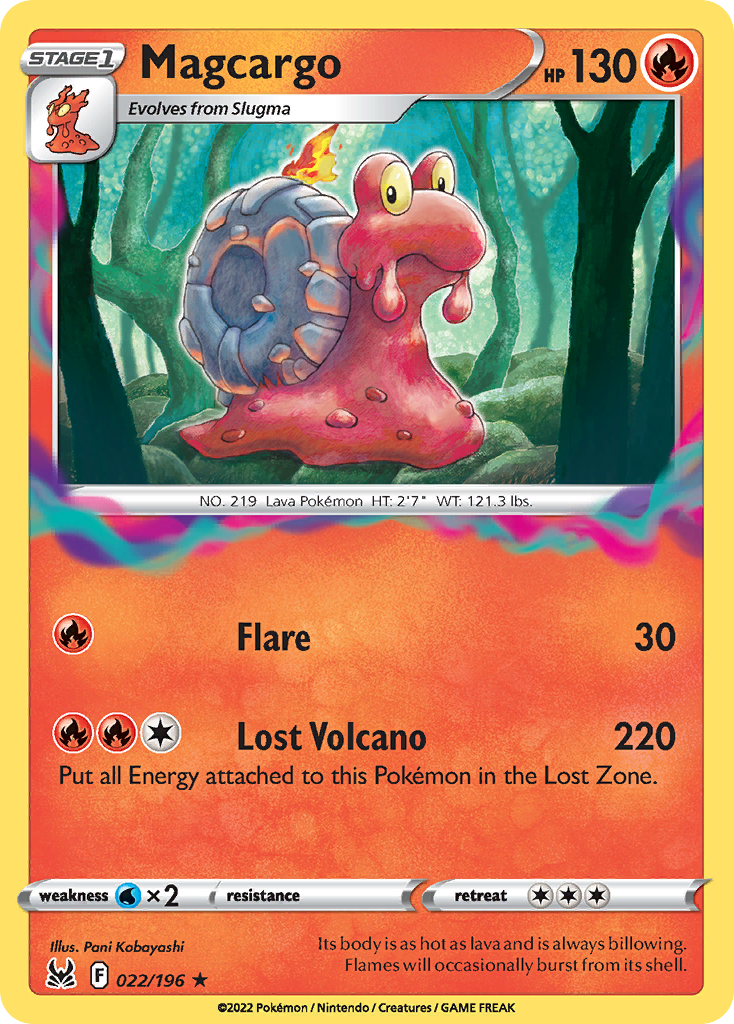 Magcargo 22 Rare card from Lost Origin
