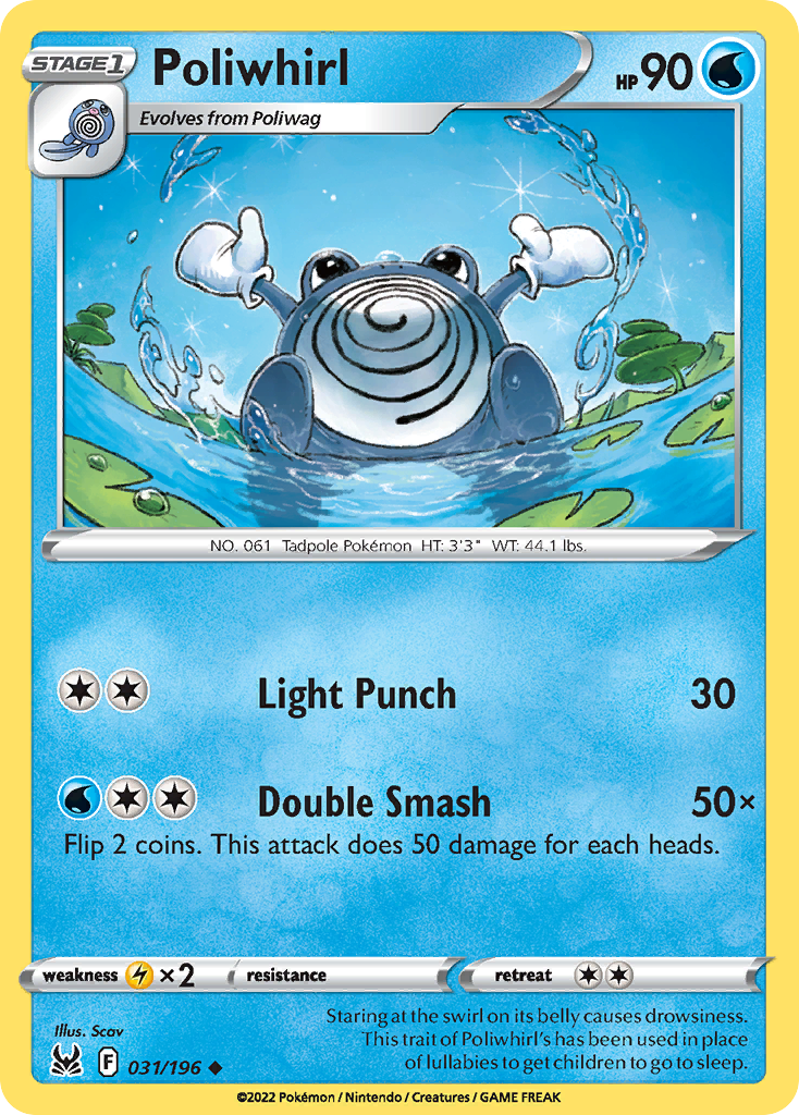 Poliwhirl 31 Uncommon card from Lost Origin