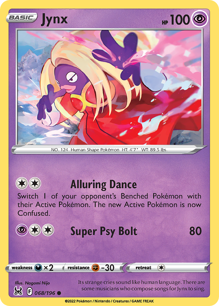 Jynx 68/196 Common card from Lost Origin