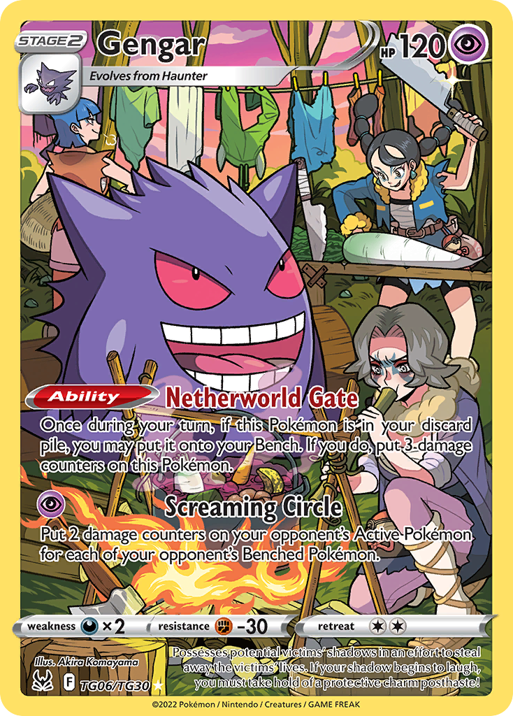Gengar TG06/30 Trainer Gallery Rare Holo card from Lost Origin Trainer Gallery