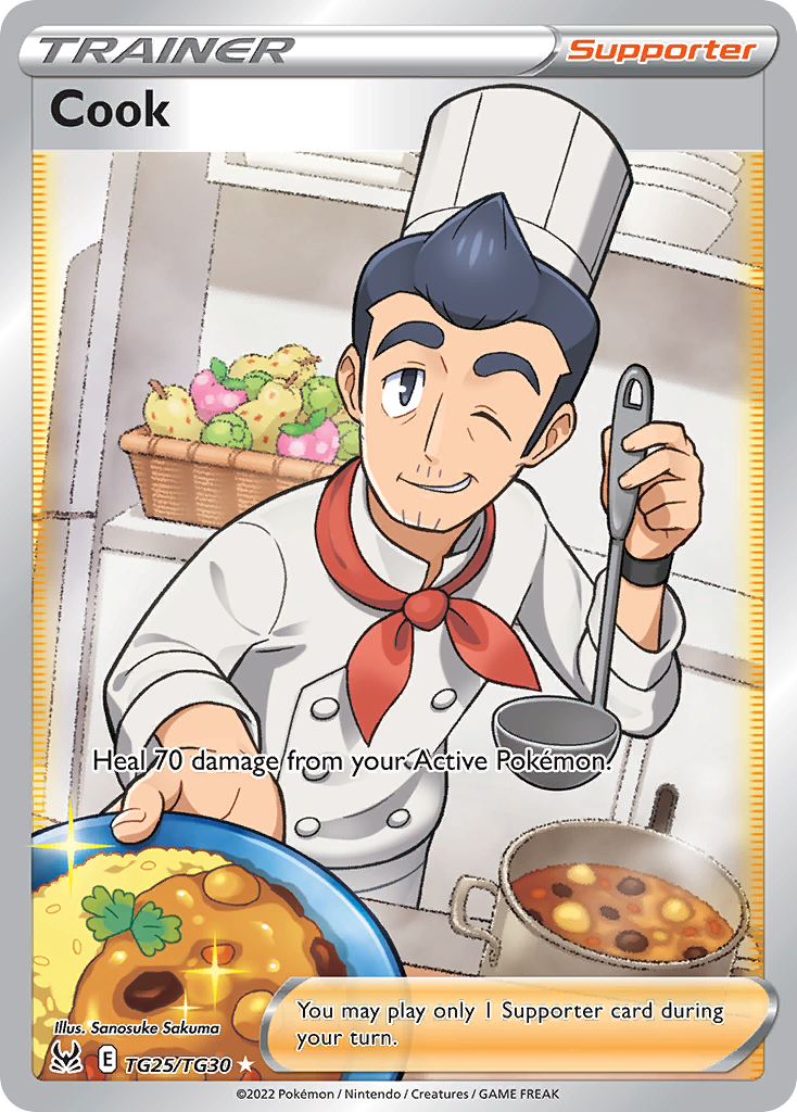 Cook TG25 Rare Ultra card from Lost Origin Trainer Gallery