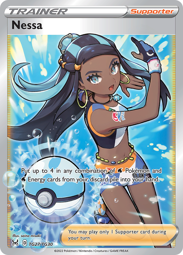 Nessa TG27/30 Rare Ultra card from Lost Origin Trainer Gallery