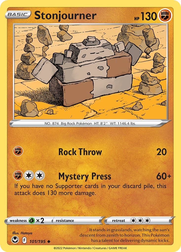 Stonjourner 101/195 Uncommon card from Silver Tempest
