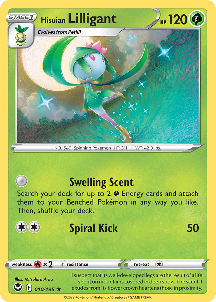 Hisuian Lilligant 10 Rare card from Silver Tempest