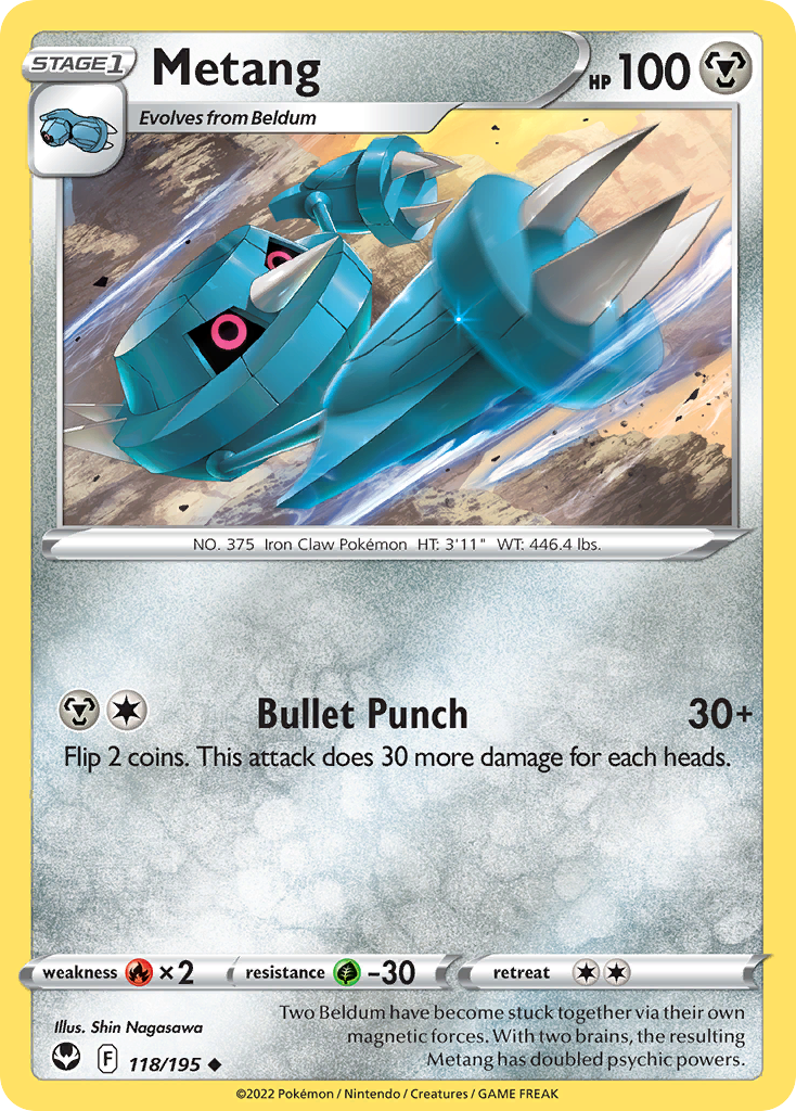 Metang 118 Uncommon card from Silver Tempest
