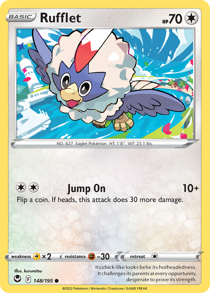 Rufflet 148 Common card from Silver Tempest