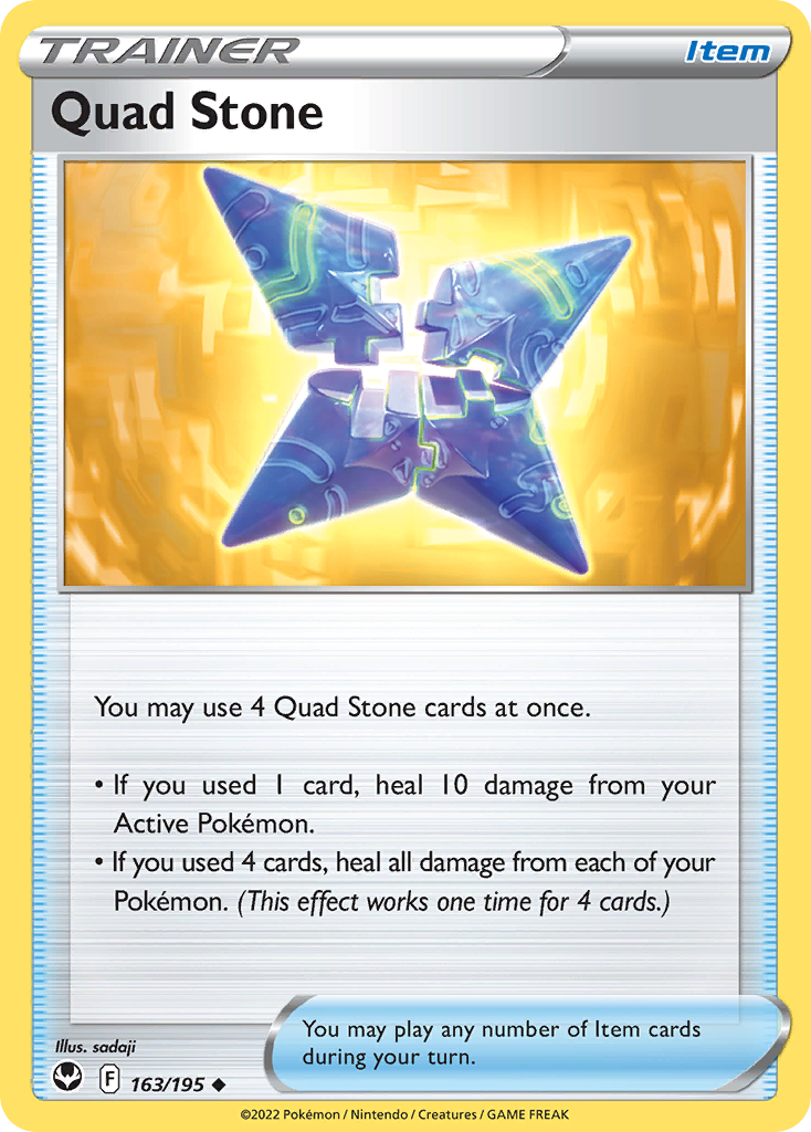 Quad Stone 163 Uncommon card from Silver Tempest