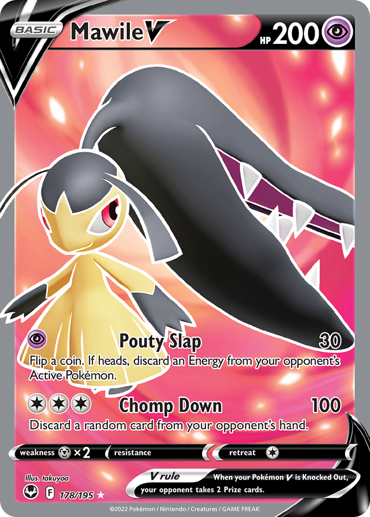 Mawile V 178 Rare Ultra card from Silver Tempest