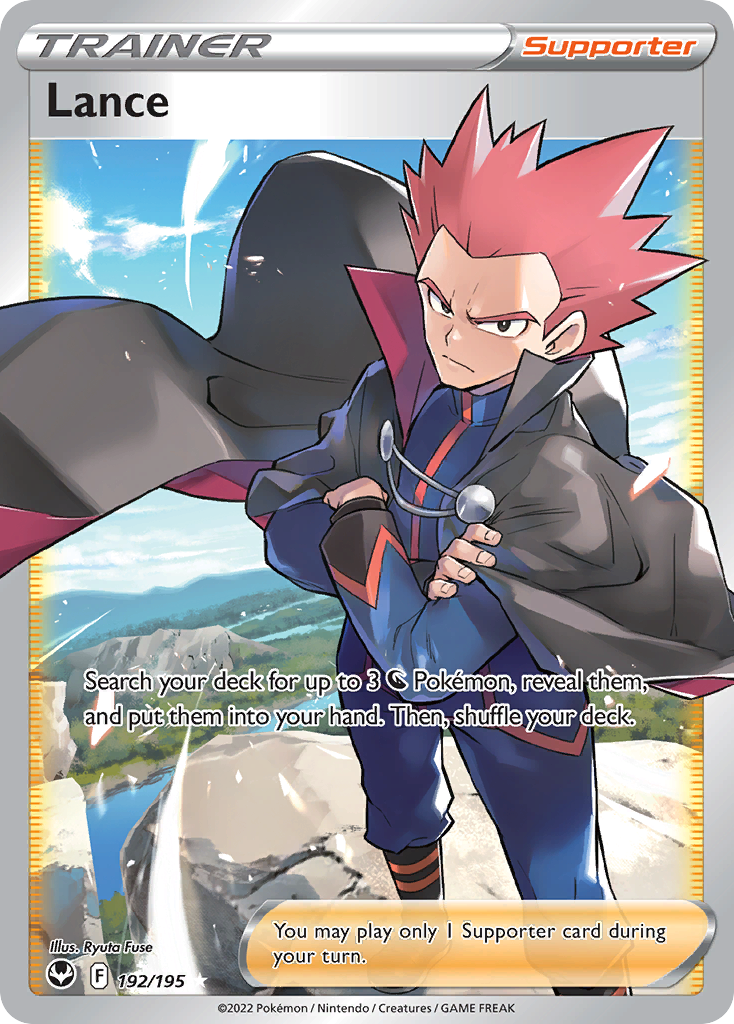 Lance 192 Rare Ultra card from Silver Tempest