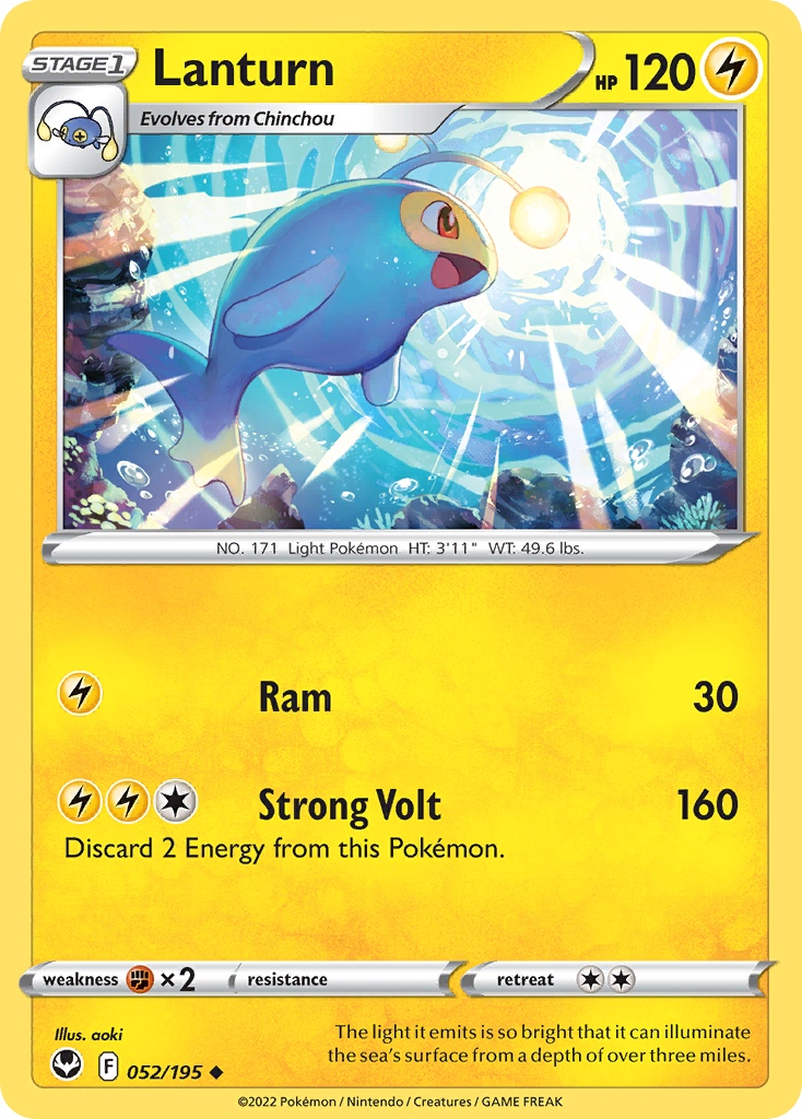 Lanturn 52/195 Uncommon card from Silver Tempest