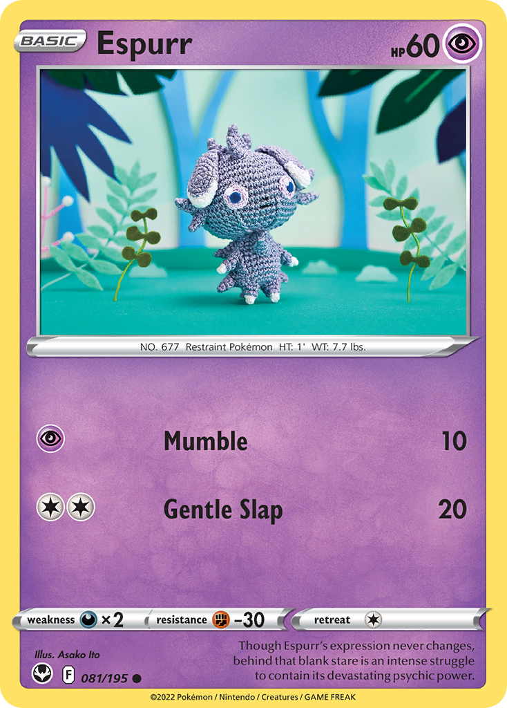 Espurr 81 Common card from Silver Tempest