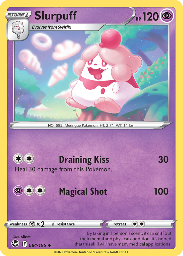 Slurpuff 84 Uncommon card from Silver Tempest