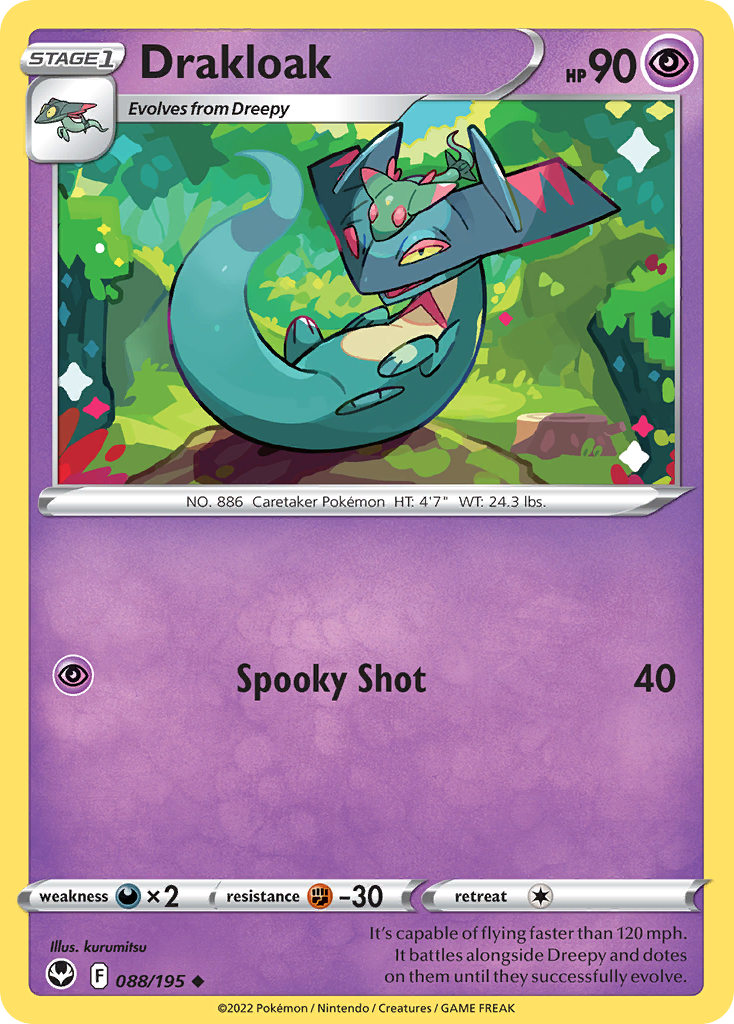 Drakloak 88 Uncommon card from Silver Tempest