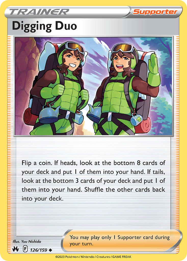 Digging Duo 126/159 Uncommon card from Crown Zenith