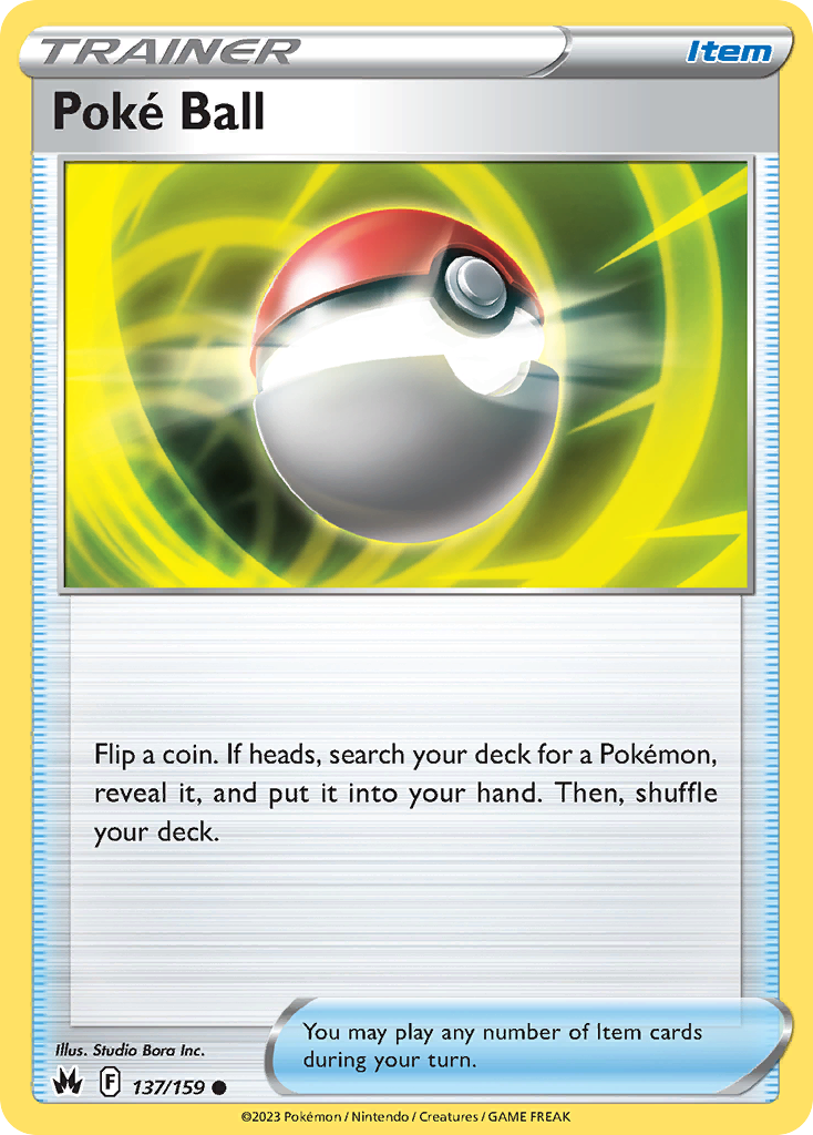 Poké Ball 137 Common card from Crown Zenith