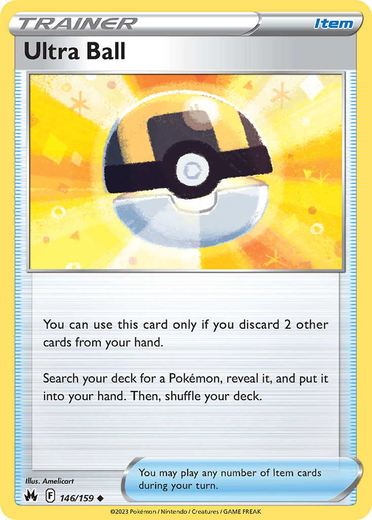 Ultra Ball 146 Uncommon card from Crown Zenith