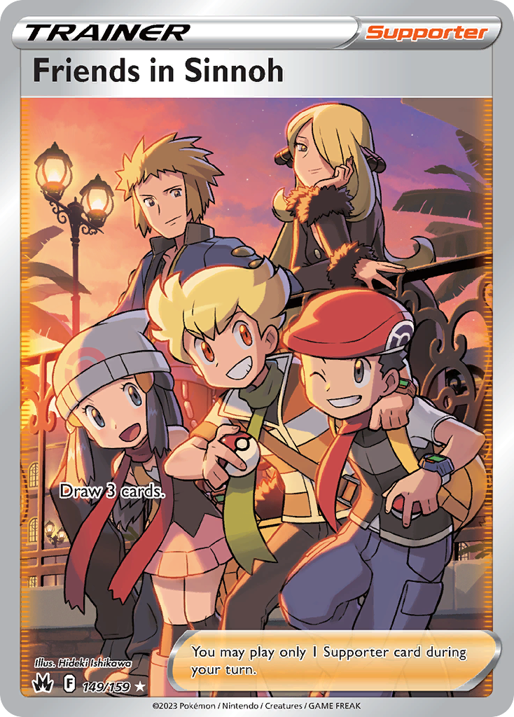 Friends in Sinnoh 149 Rare Ultra card from Crown Zenith