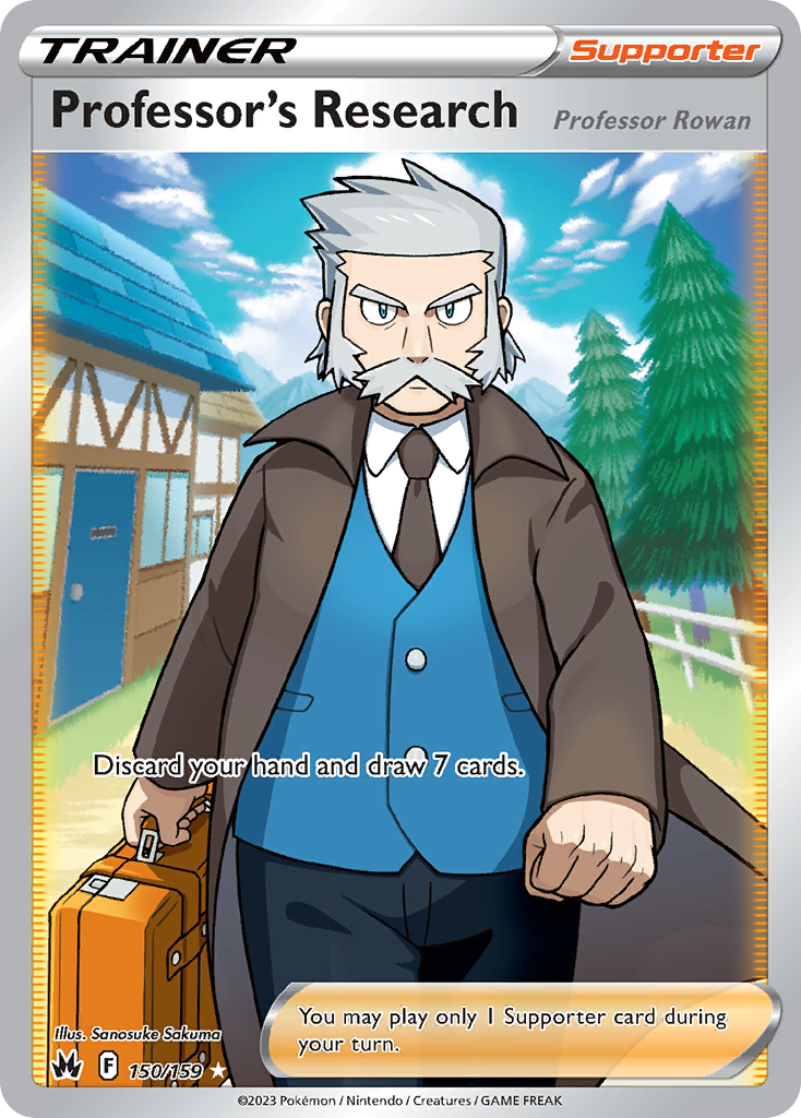 Professor's Research 150/159 Rare Ultra card from Crown Zenith