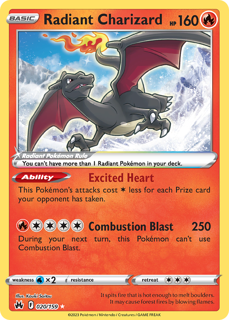 Radiant Charizard card