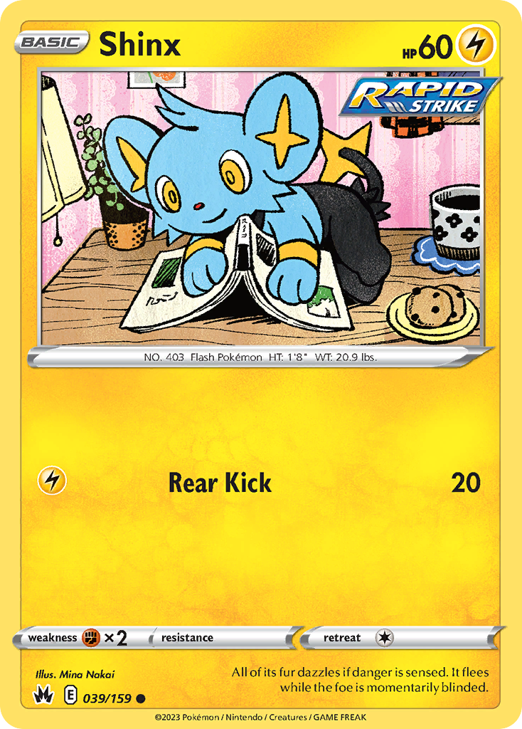 Shinx 39 Common card from Crown Zenith