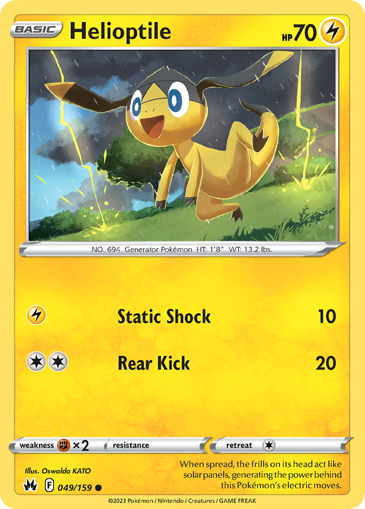 Helioptile 49/159 Common card from Crown Zenith